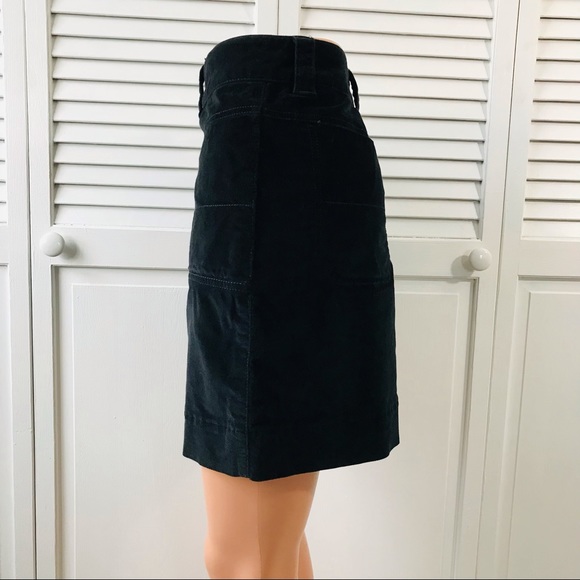 ATHLETA Black Washed Velvet Skirt Size 6 - Picture 4 of 7